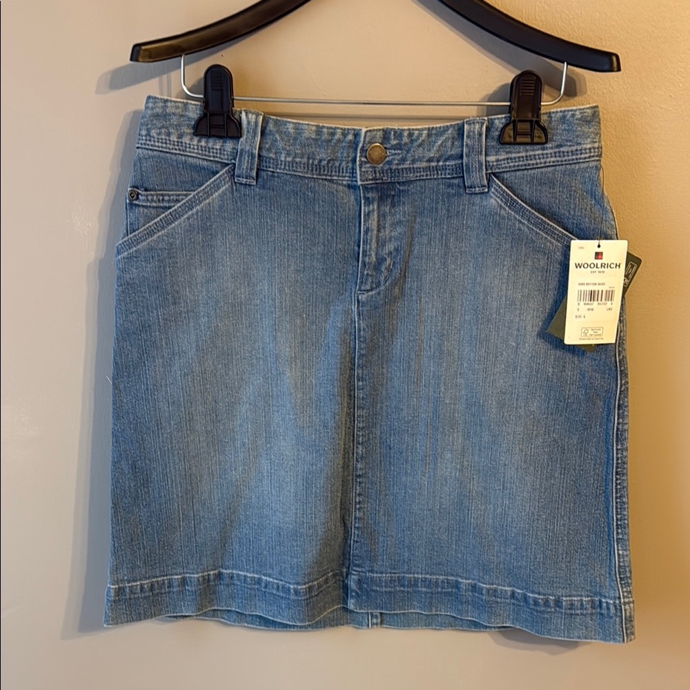 Woolrich Bryton Denim Skirt.  Size 6 NWT